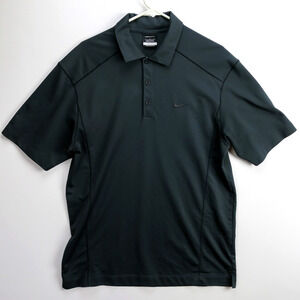 Nike Golf Dri-FIT Polo Mens Large Gray Micro Mesh Performance Shirt